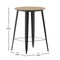 Merrick Lane Dryden Indoor/Outdoor Bar Top Table, 30" Round All Weather Poly Resin Top with Steel base